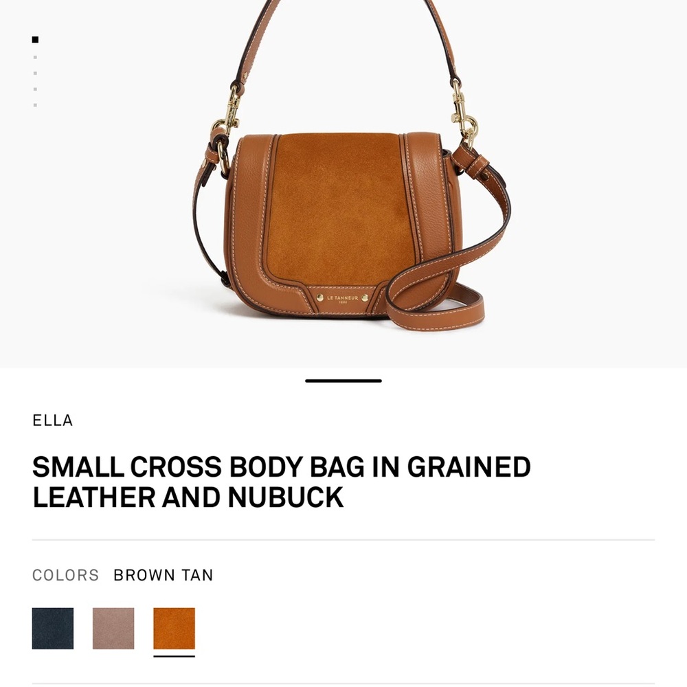 Ella Crossbody Bag in Brown and Tan